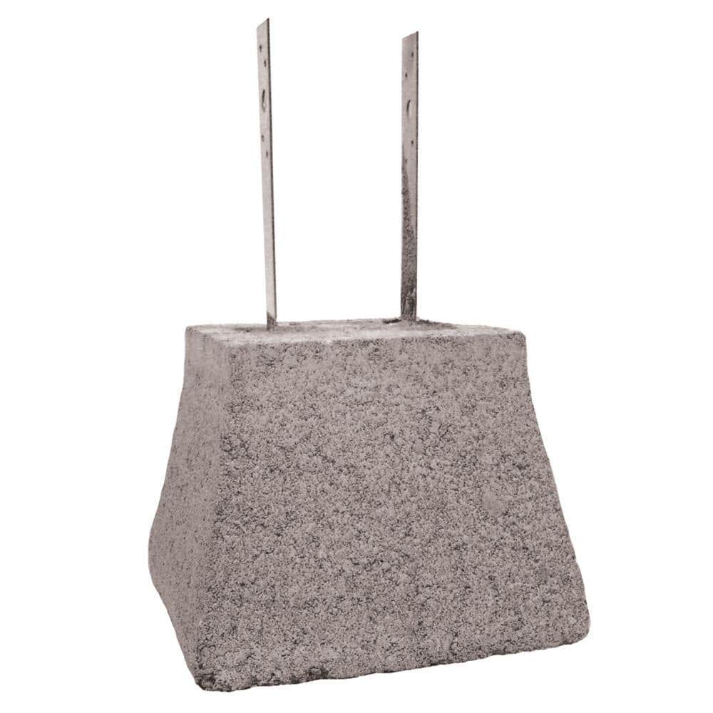 Unbranded 7-3/4 in. x 10-1/2 in. x 10-1/2 in. Concrete Pier with Strap Block