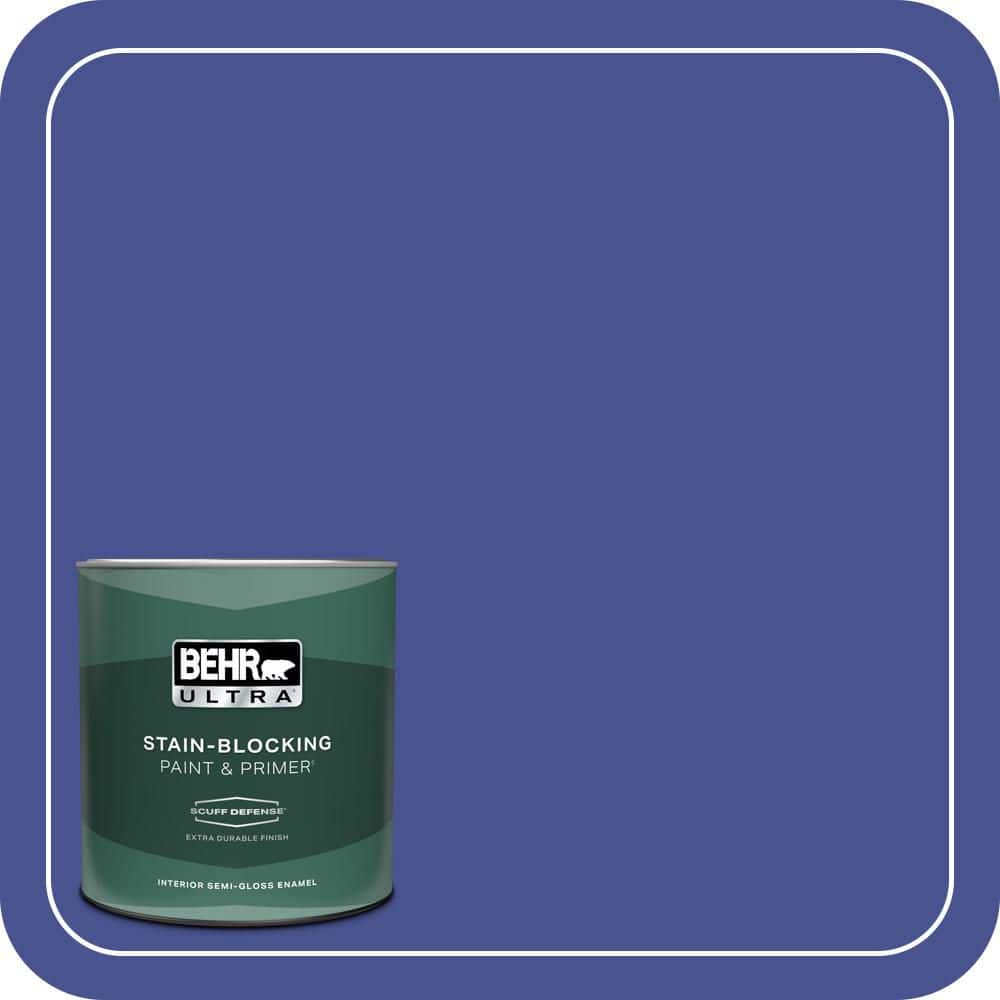 BEHR ULTRA 1 qt. #P540-7 Canyon Iris Extra Durable Semi-Gloss Enamel Interior Paint & Primer