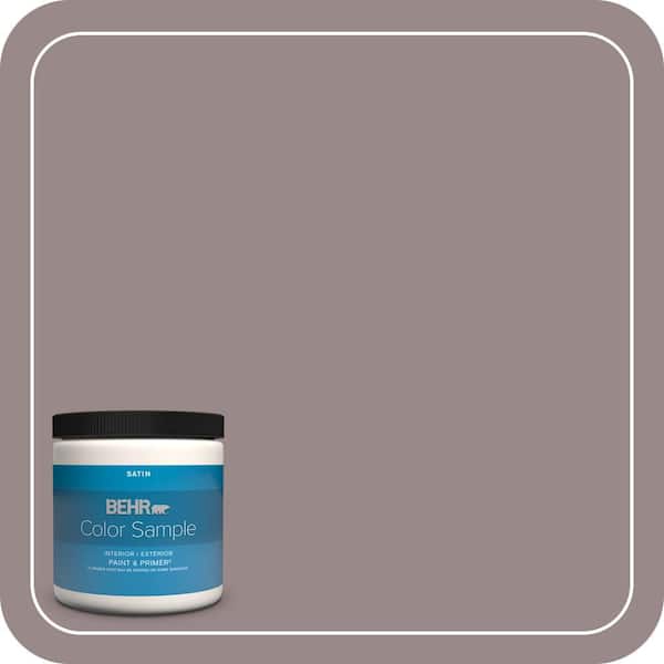 BEHR PREMIUM PLUS 8 oz. #MQ1-37 Fashion Week Satin Enamel Interior/Exterior Paint & Primer Color Sample (2)