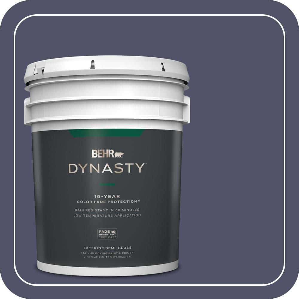 BEHR DYNASTY 5 gal. #S560-7 Lap of Luxury Semi-Gloss Exterior Stain-Blocking Paint & Primer