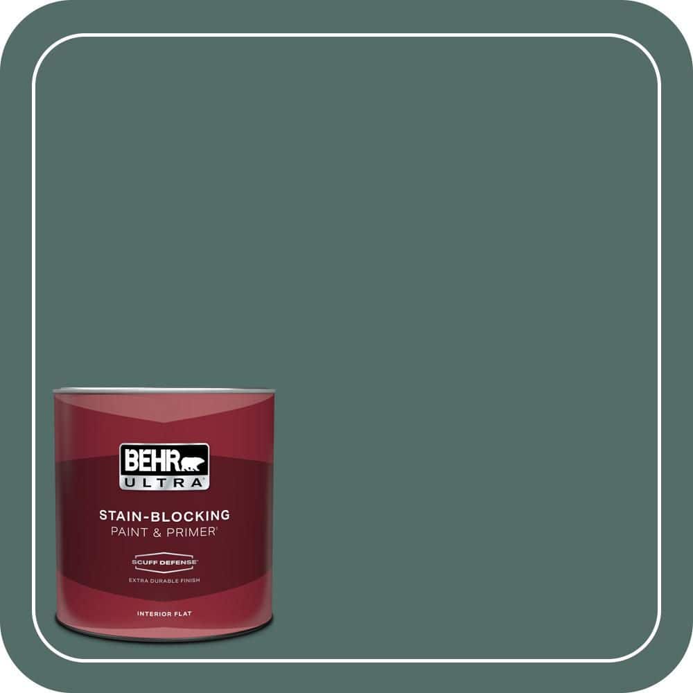 BEHR ULTRA 1 qt. #MQ6-39 Chelsea Garden Extra Durable Flat Interior Paint & Primer