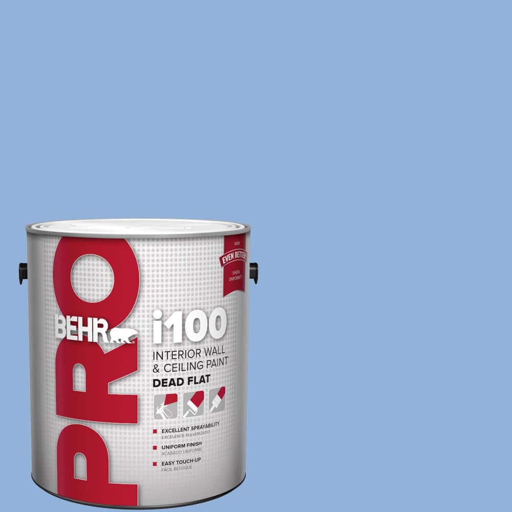 BEHR PRO 1 gal. #580B-5 Cornflower Blue Dead Flat Interior Paint (1)