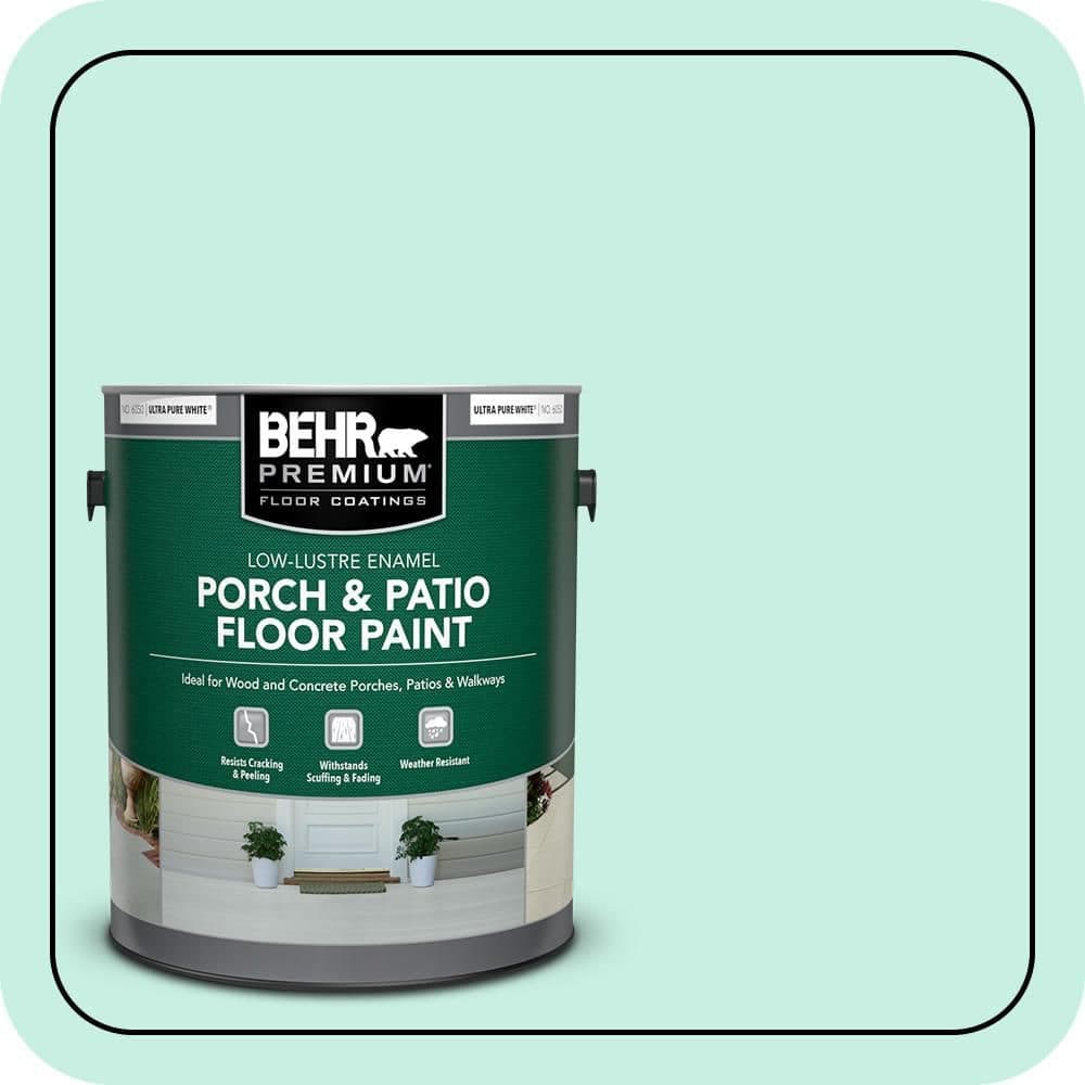 BEHR PREMIUM #P430-1 Low-Lustre Enamel Interior/Exterior Porch and Patio Floor Paint (1)