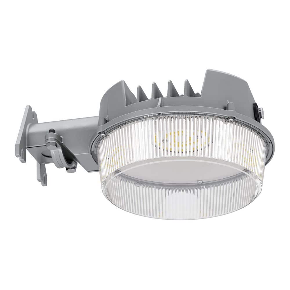 HALO ALB 250-Watt Equivalent Integrated LED Gray Dusk to Dawn Area Light, 4000K (2)