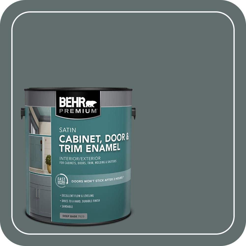 BEHR PREMIUM 1 gal. #PPU12-19 Mountain Pine Satin Enamel Interior/Exterior Cabinet, Door & Trim Paint