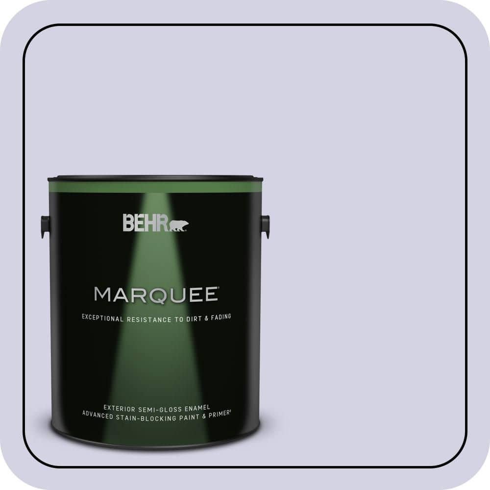 BEHR MARQUEE 1 gal. #M550-2 Lavender Memory Semi-Gloss Enamel Exterior Paint & Primer