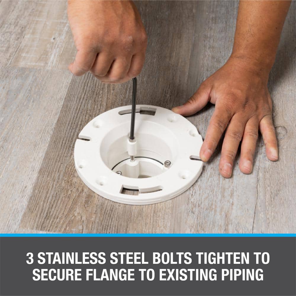 Oatey 4 in. PVC Open Toilet Flange Replacement (4)