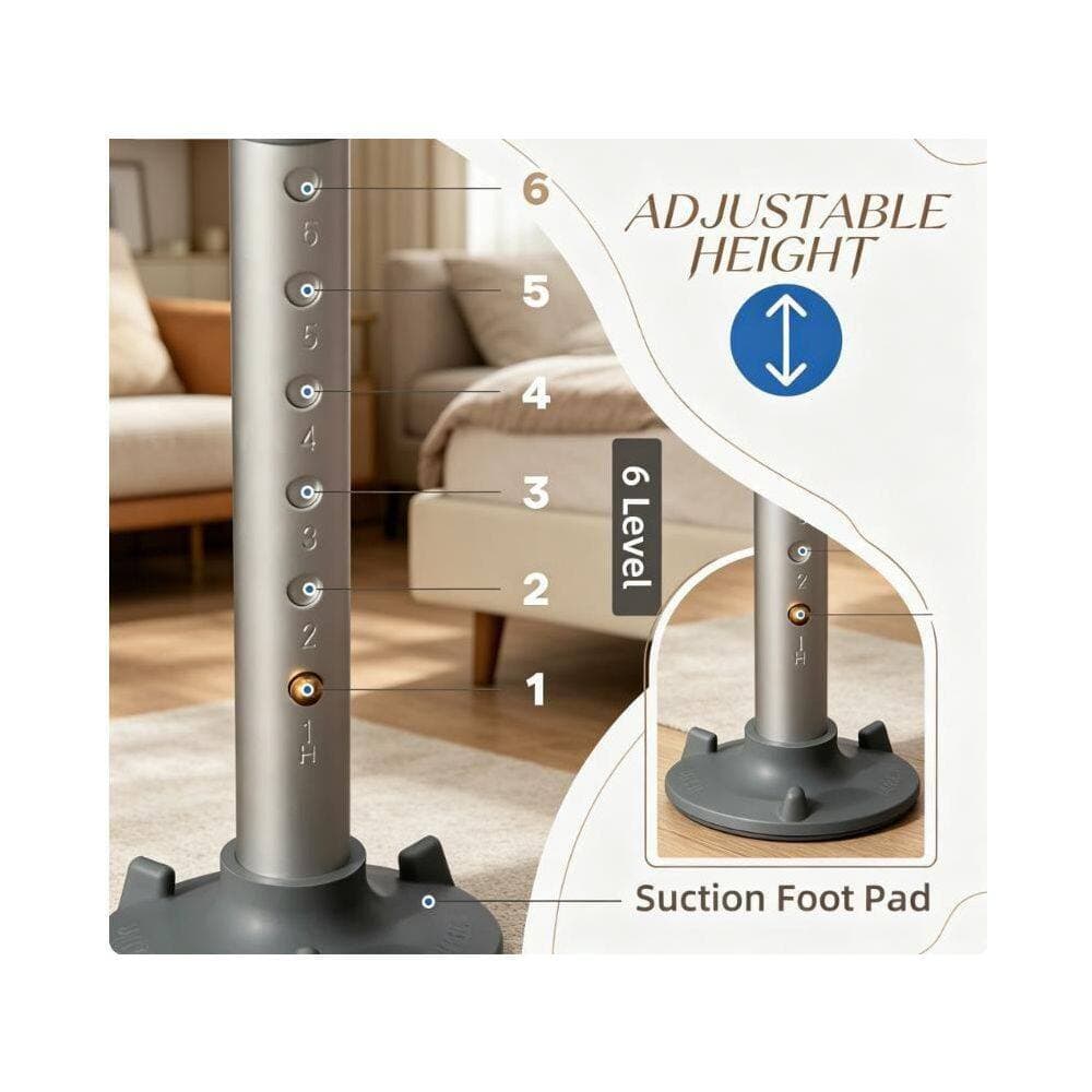 Tahanbath 22.8 in.W Free-Standing Height Adjustable Padded Walk In Shower Seat 299 lbs. Tool-Free Assembly in Blue (2)