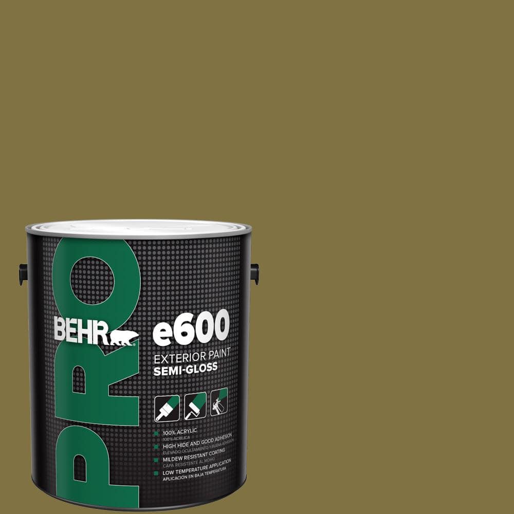 BEHR PRO 1 gal. #S-H-390 Italian Olive Semi-Gloss Exterior Paint