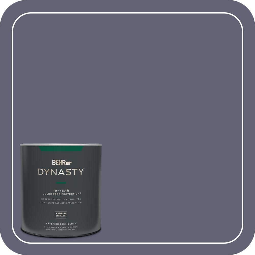 BEHR DYNASTY 1 qt. #620F-6 Purple Orchid Semi-Gloss Exterior Stain-Blocking Paint & Primer