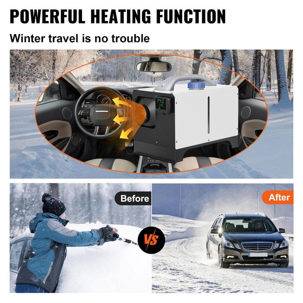 SVOPES ﻿Diesel Parking Heater 27297 BTU White Diesel Air Heater with LCD Switch Diesel Air Heater Space Heater 2025 Update (3)