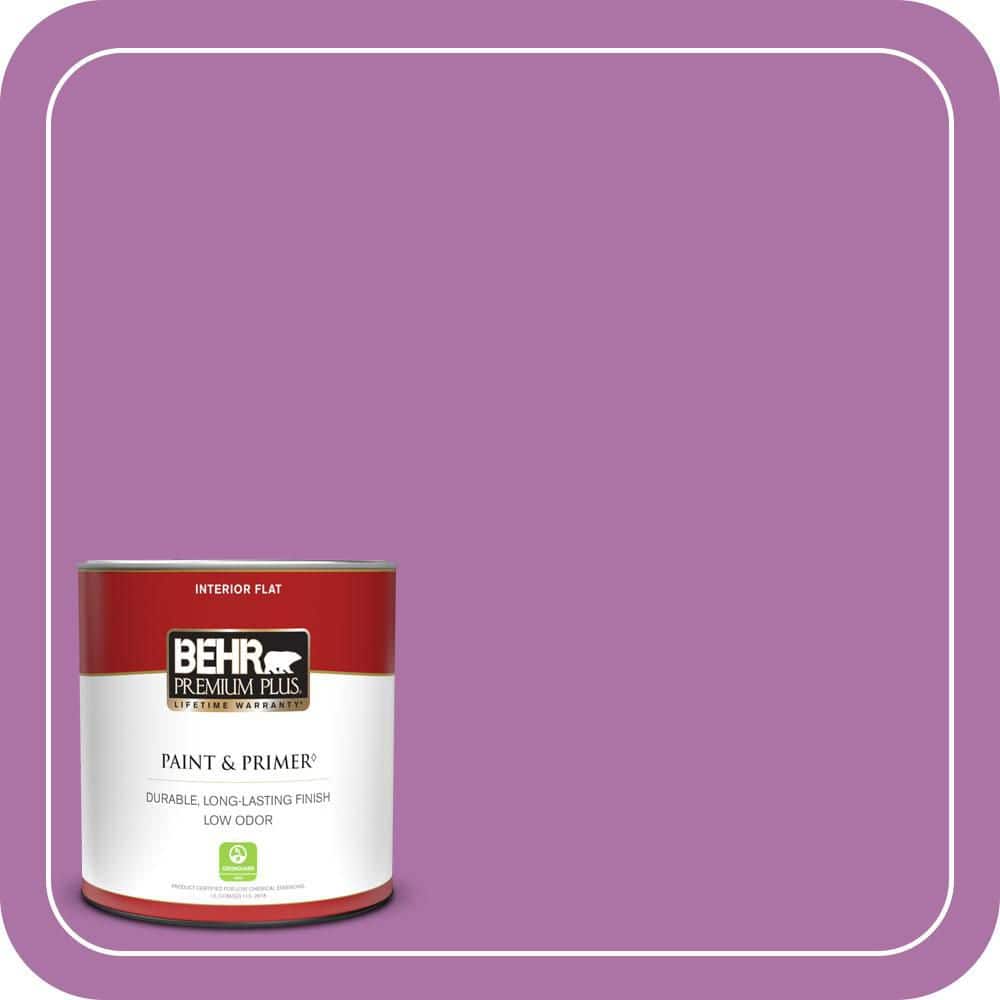 BEHR PREMIUM PLUS #670B-6 Orchid Kiss Enamel Interior/Exterior Paint & Primer Color Sample (1)