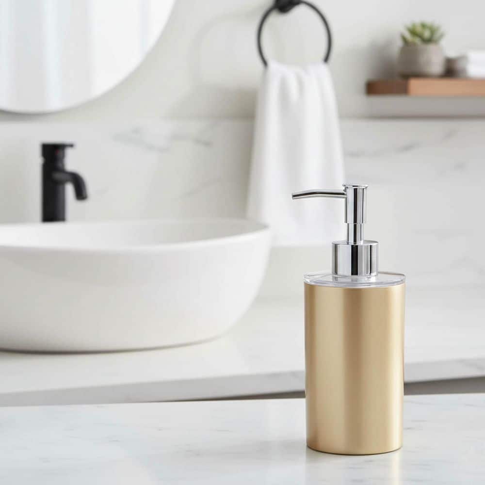 EVIDECO French home goods Golden Collection Bath Soap and Lotion Dispenser PS (1)