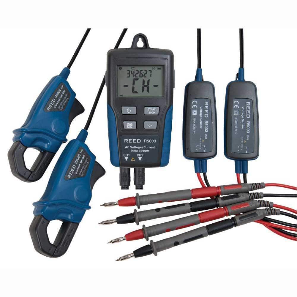 REED Instruments Dual Input True RMS AC Voltage/Current Datalogger