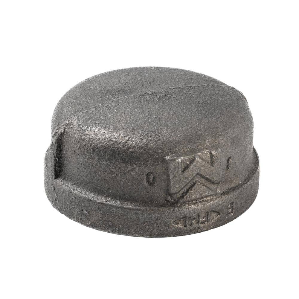 Southland 2 in. Black Malleable Iron Cap Fitting