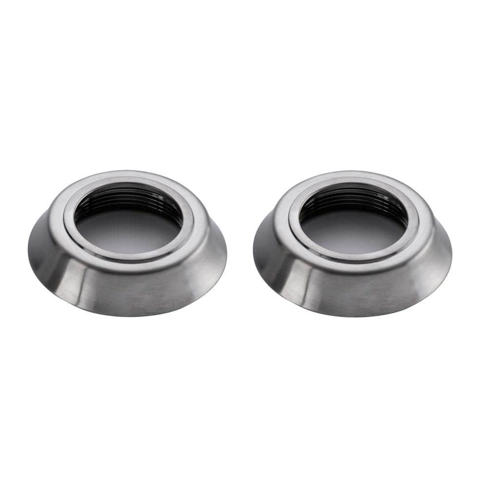 Glacier Bay Pair of Handle Flanges in Brushed Nickel (1)