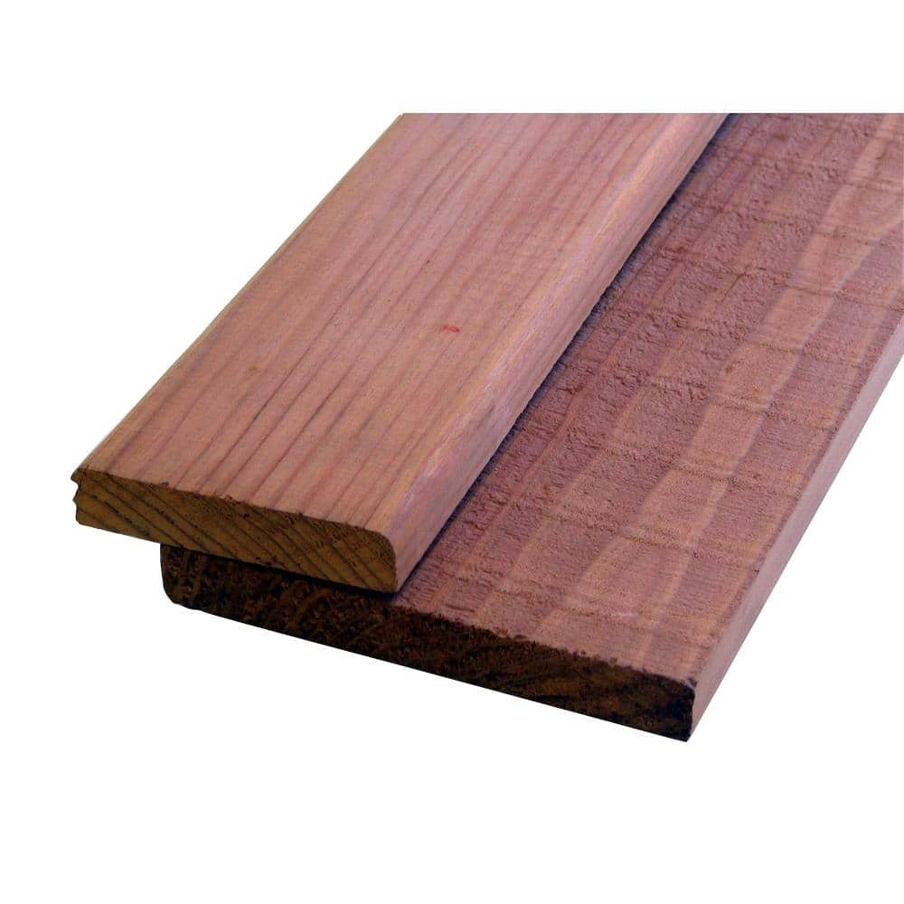 Mendocino Forest Products Redwood Construction Heart S1S2E Board (Common: 5/8 in. x 5-1/2 in. x 8 ft.; Actual: 0.625 in. x 5.5 in. x 96 in.)