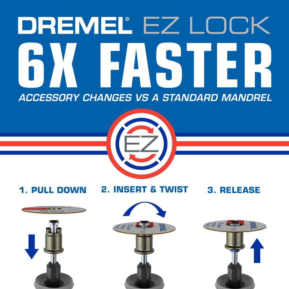 Dremel EZ Lock 1-1/2 in. Rotary Tool Metal Cut-Off Wheels for Metal (12-Pack) (3)