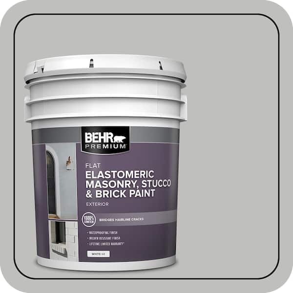 BEHR PREMIUM 5 gal. #PFC-62 Pacific Fog Elastomeric Masonry, Stucco and Brick Exterior Paint (2)