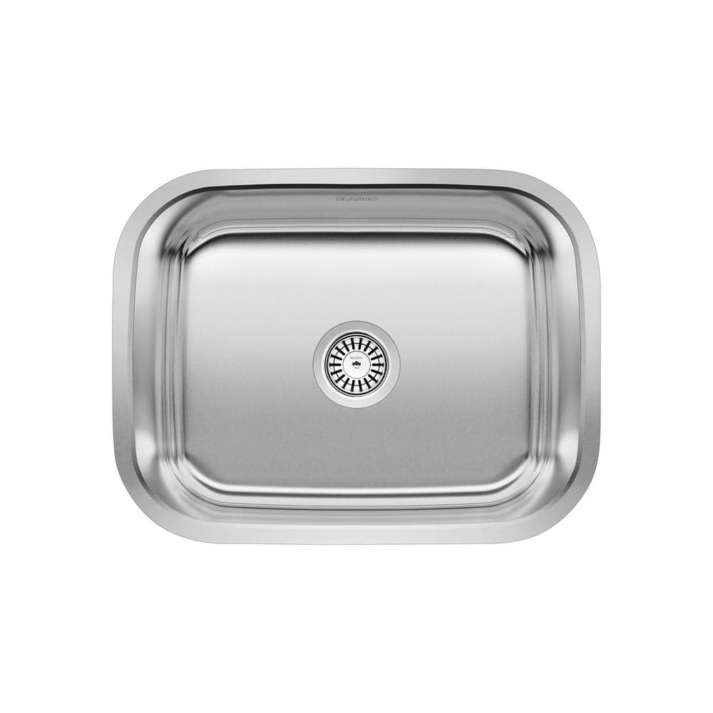 Blanco Stellar 23 in. x 17.75 in. x 12 in. Stainless Steel Undermount Laundry Sink in Brushed Satin