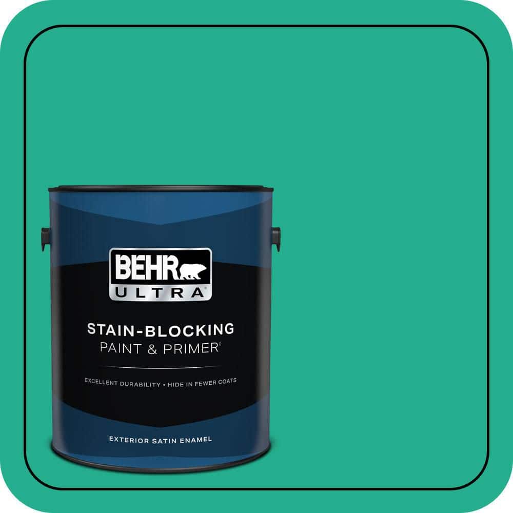 BEHR ULTRA 1 gal. #480B-5 Mermaid Song Satin Enamel Exterior Paint & Primer
