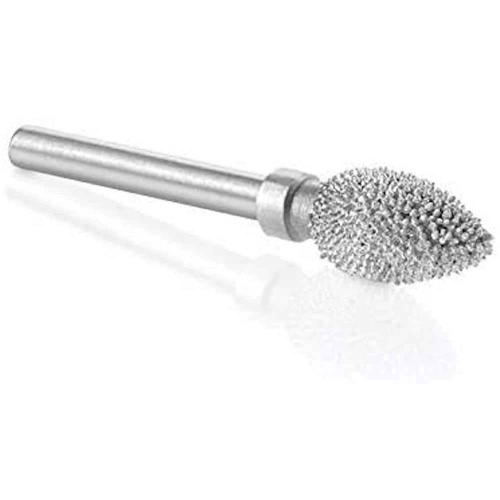 KUTZALL Flame Burr, 1/8 in. Shaft, Head Diameter 1/4 in. x Head Length 1/2 in., Tungsten Carbide Teeth, Coarse