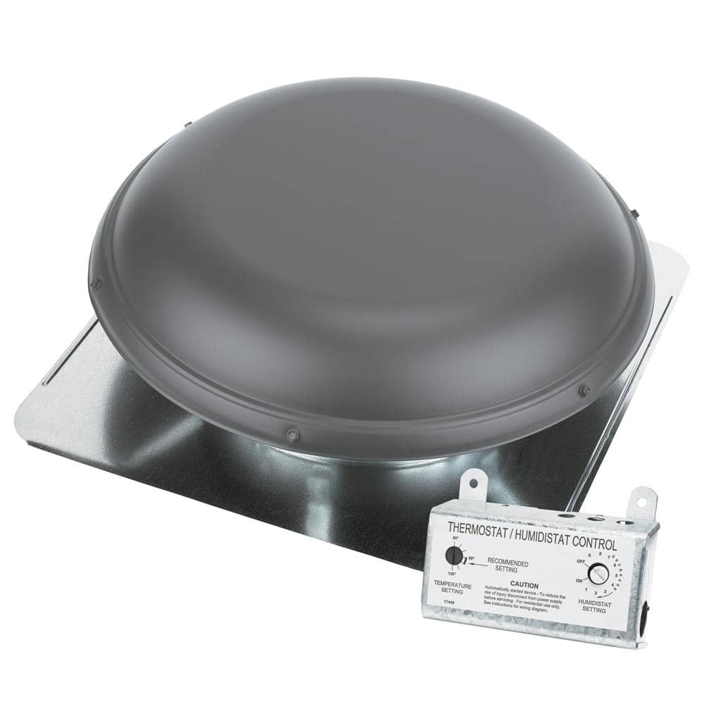 Air Vent 1500 CFM Weatherwood Power Roof Mount Attic Ventilator