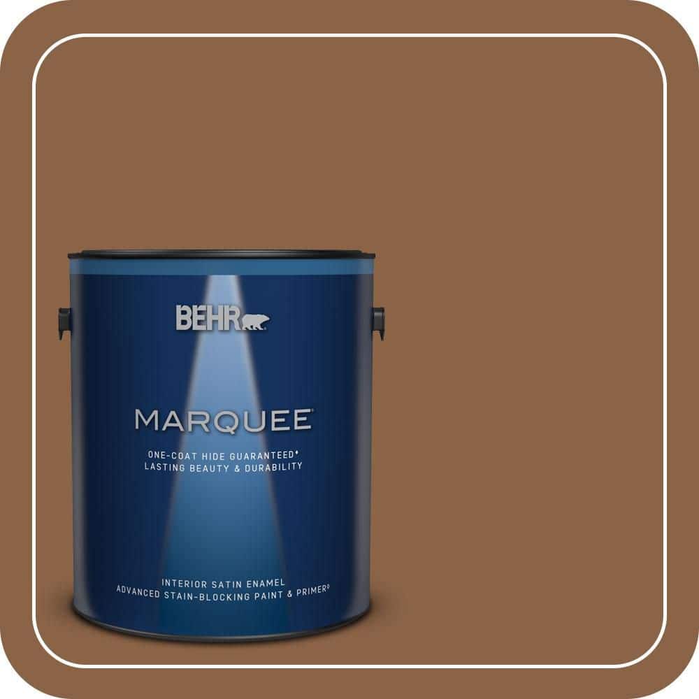 BEHR MARQUEE 1 gal. #S240-7 Leather Work Satin Enamel Interior Paint & Primer (1)