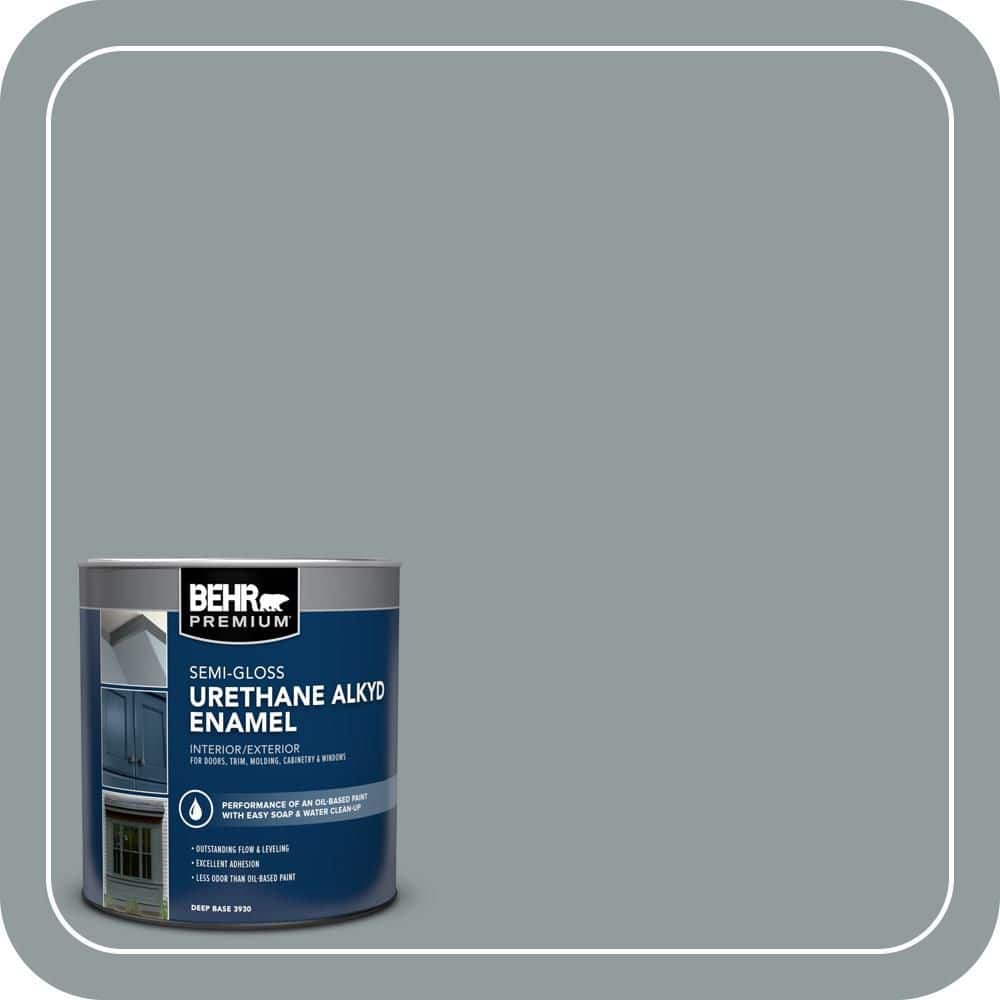 BEHR PREMIUM 1 qt. #720F-4 Stone Fence Semi-Gloss Enamel Urethane Alkyd Interior/Exterior Paint