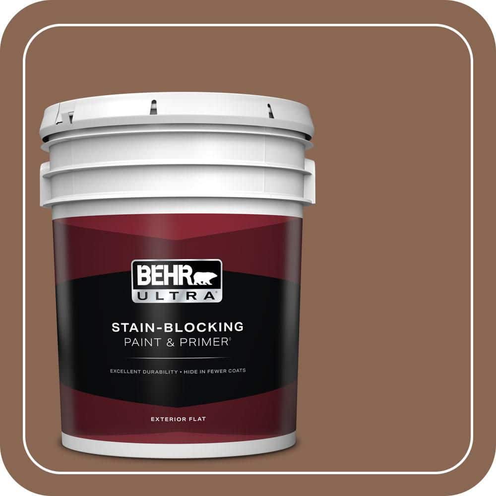 BEHR ULTRA 5 gal. #PPU3-17 Clay Pot Flat Exterior Paint & Primer