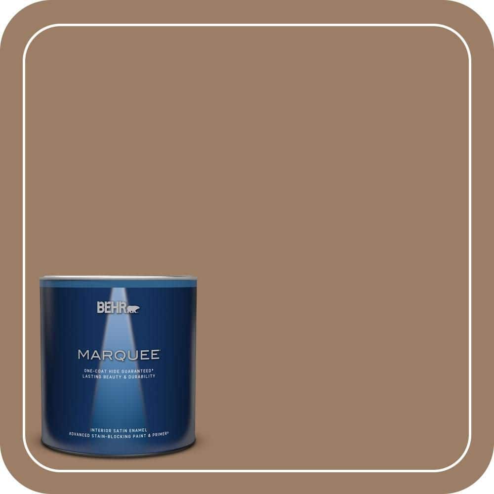 BEHR MARQUEE 1 qt. #MQ2-19 Home Sweet Home One-Coat Hide Satin Enamel Interior Paint & Primer