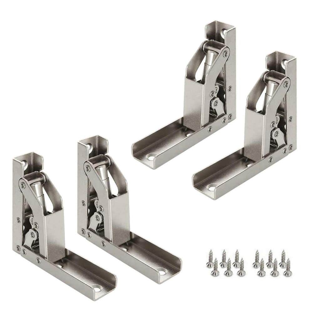 Numhew 4-Pieces 90° Folding HingesHard Closing Hinges for Cabinet Upgrades-Easy to Install Concealed Hinges (1)