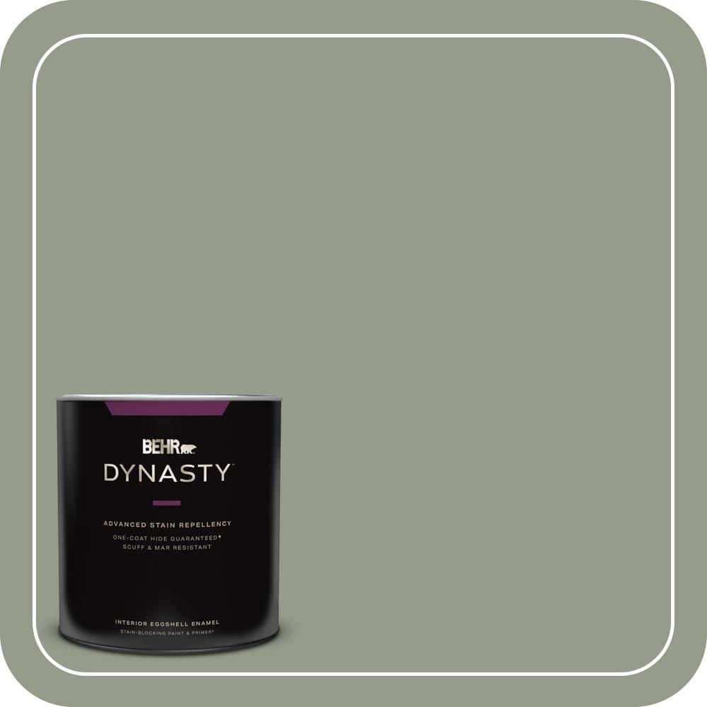 BEHR DYNASTY 1 qt. #PMD-56 Laurel Leaf Eggshell Enamel Interior Stain-Blocking Paint and Primer