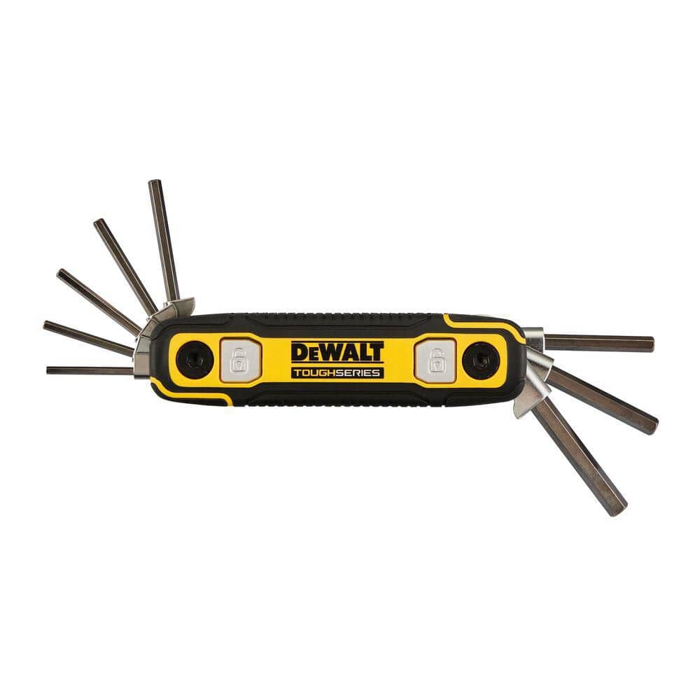 DEWALT TOUGHSERIES SAE Folding Locking Hex Key Set (8-Piece)