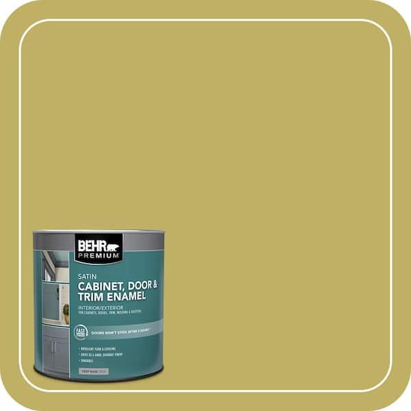BEHR PREMIUM 1 qt. #PPU9-06 Riesling Grape Satin Enamel Interior/Exterior Cabinet, Door & Trim Paint (2)