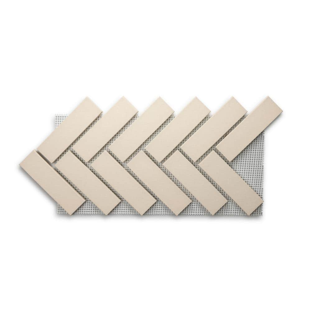 28 in. x 12.5 in. x 0.5 in. Brickwebb Herringbone Venetian Thin Brick Sheets (Box of 5-Sheets) (1)