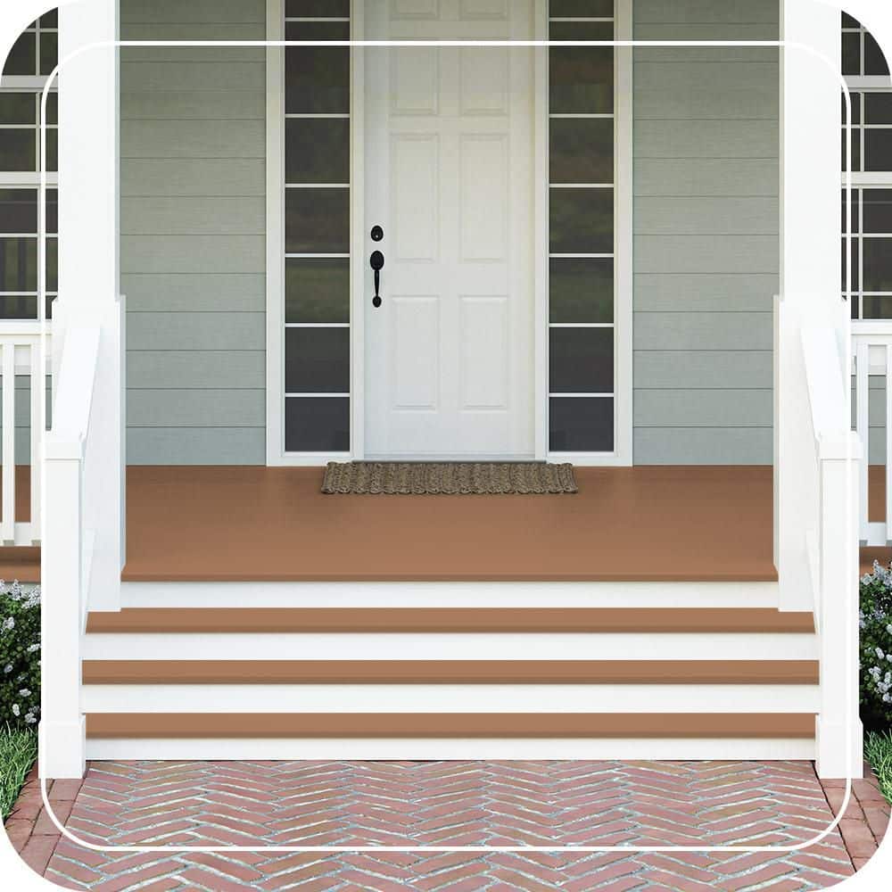 BEHR PREMIUM #S230-6 Textured Low-Lustre Enamel Interior/Exterior Porch and Patio Anti-Slip Floor Paint (2)