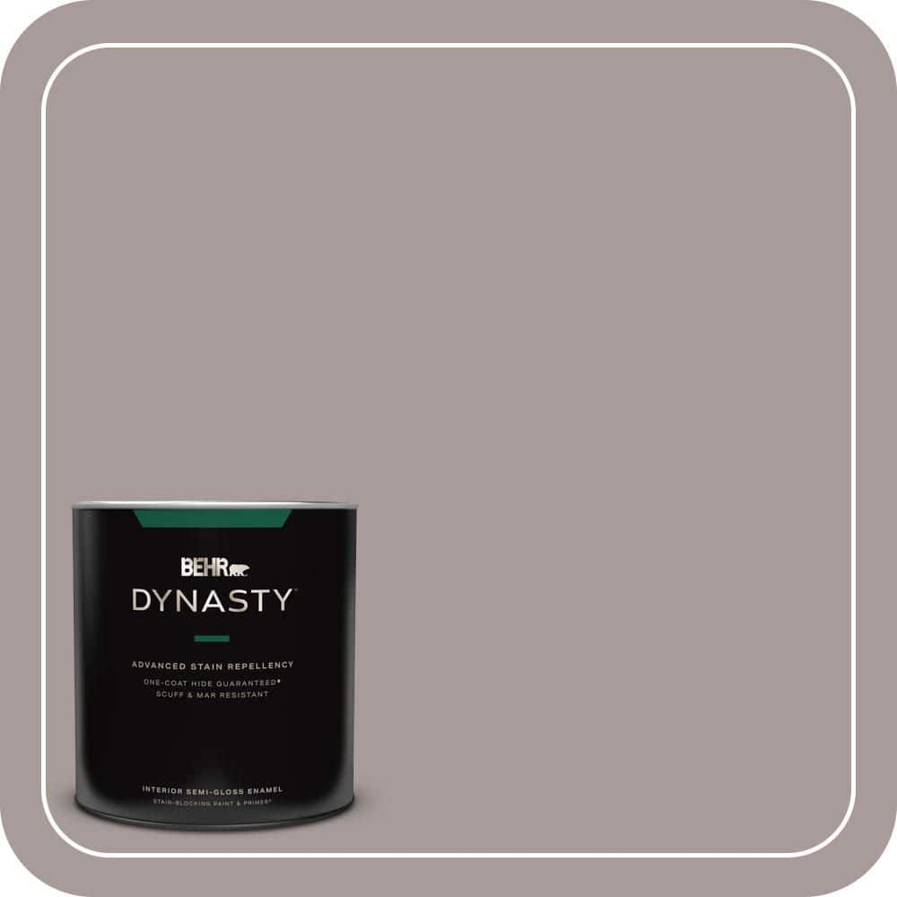 BEHR DYNASTY 1 qt. #PPU17-12 Smoked Mauve Semi-Gloss Enamel Interior Stain-Blocking Paint & Primer