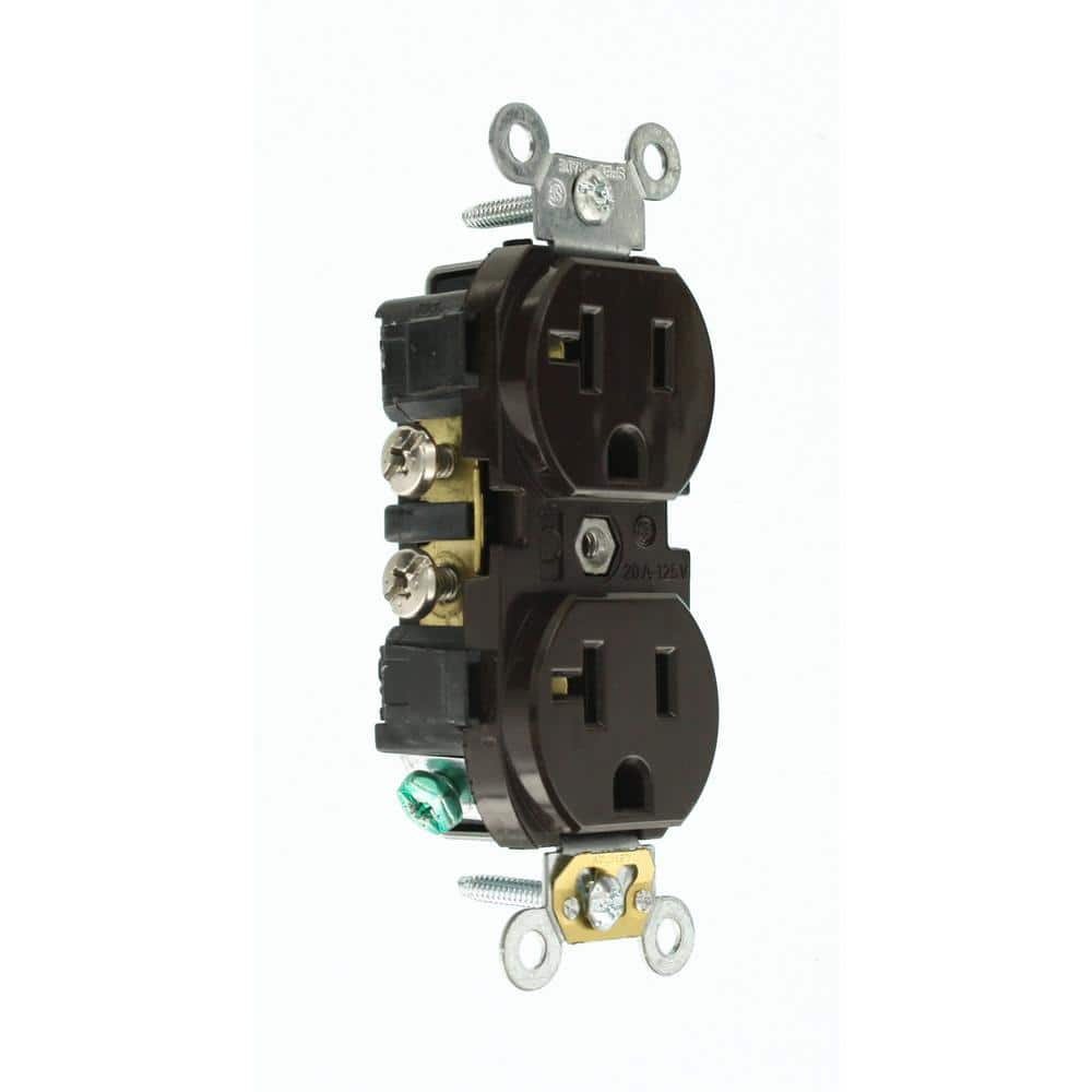 Leviton Amp 125 V Duplex Smooth Face Outlet/Receptacle, (1-Pack) (2)