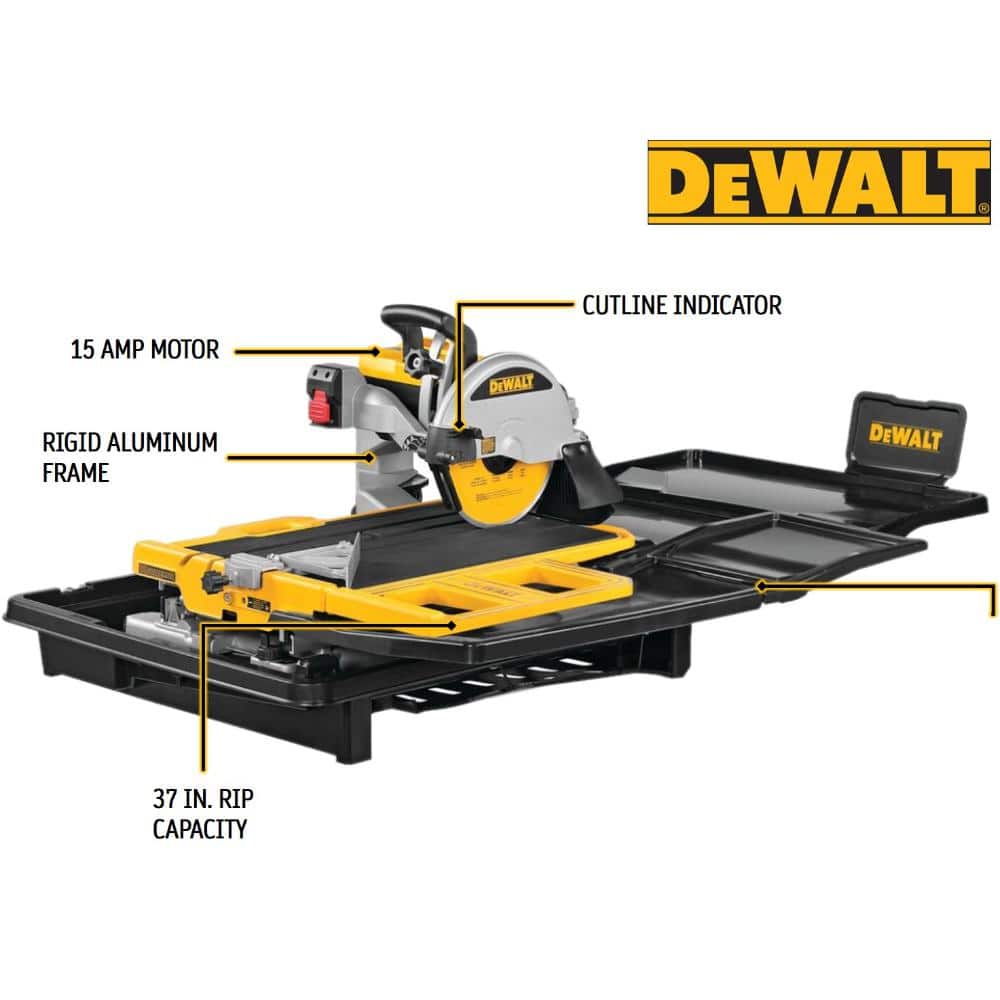 DEWALT 10 in. High Capacity Wet Tile Saw (2)