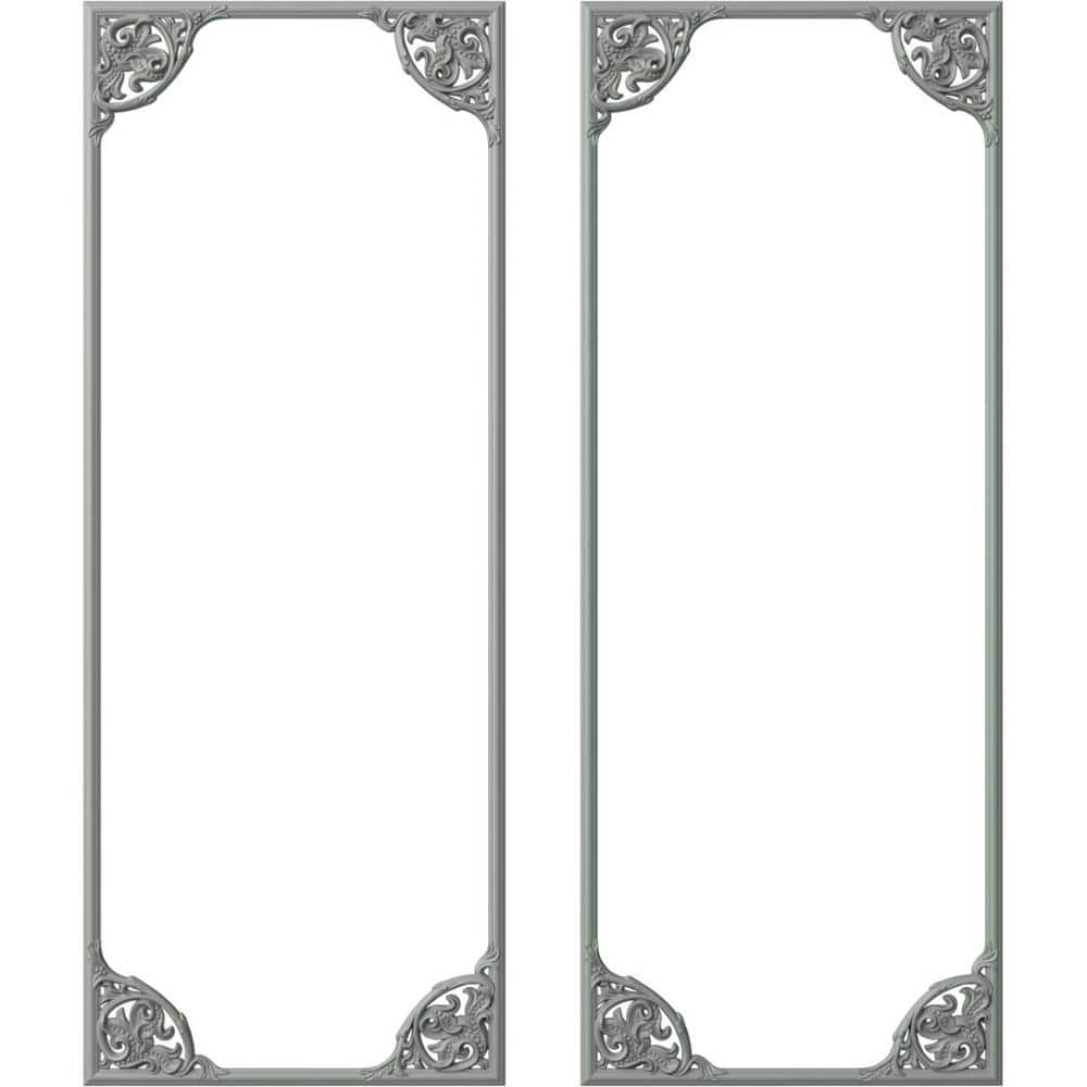 Ekena Millwork 28 in. W x 72 in. H Unfinished Polyurethane Kepler Panel Moulding Kit (Double Panel) (1)