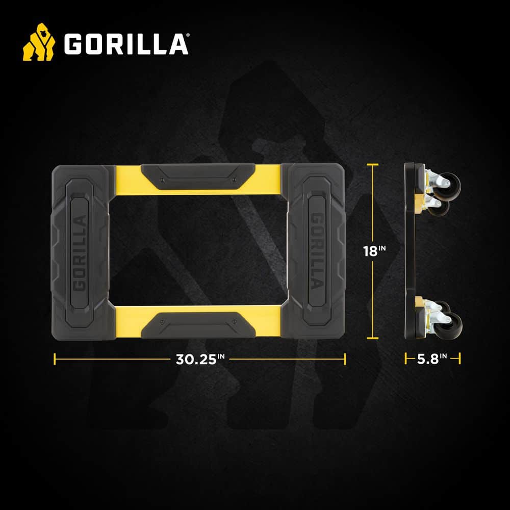 Gorilla 1,500 lb. Capacity Steel Furniture Dolly (2)