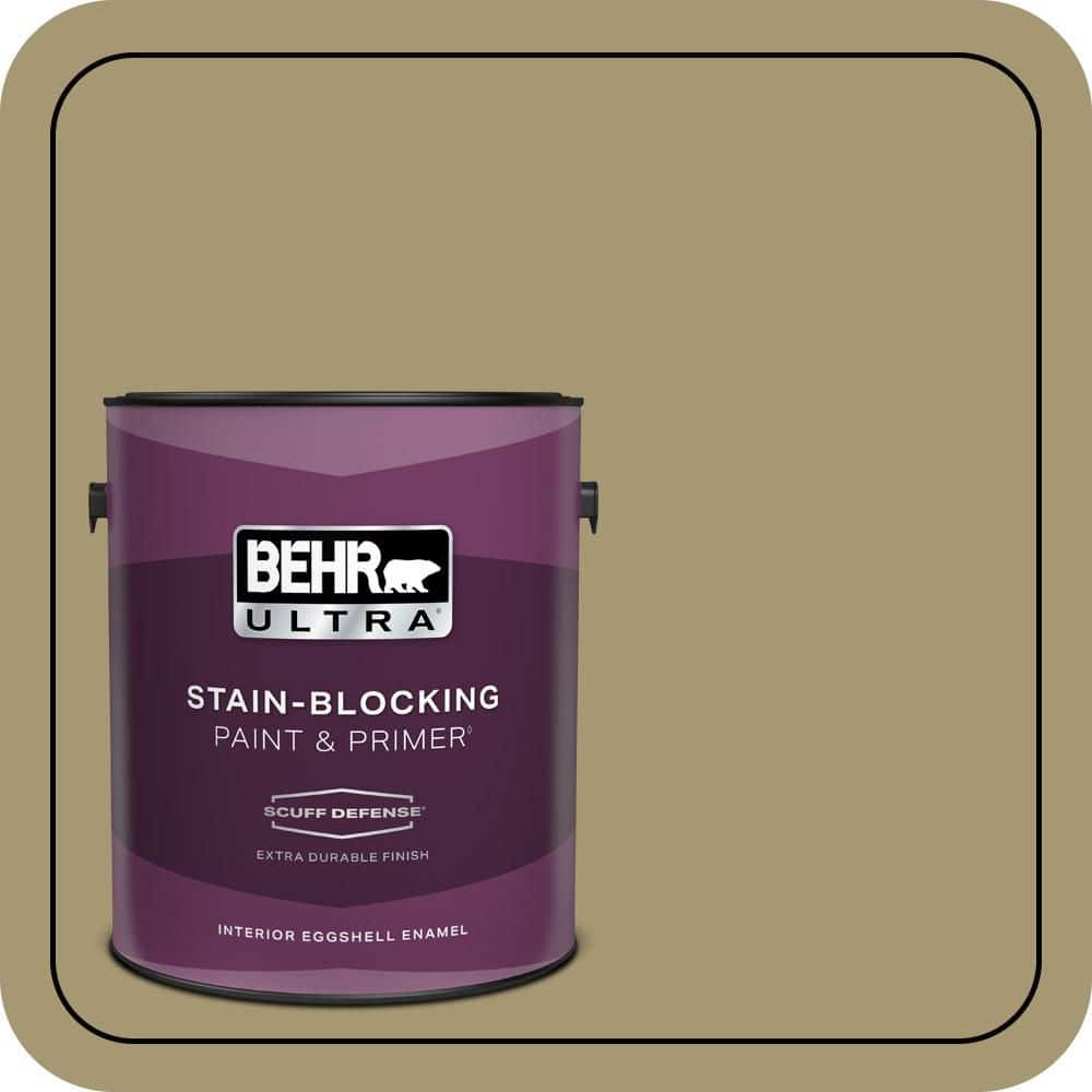 BEHR ULTRA 1 gal. #S330-5 Dried Chive Extra Durable Eggshell Enamel Interior Paint & Primer