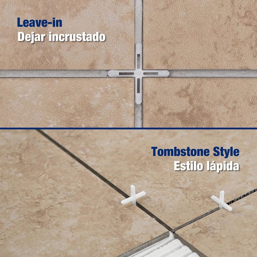QEP 1/8 in. Hard Tile Spacers for Traditional or LeaveIn Installation (300 pack) (3)
