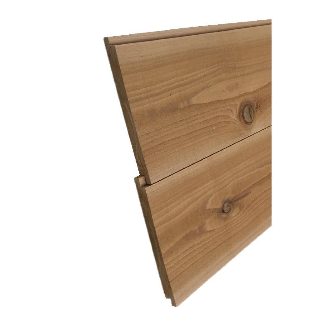 Unbranded Pattern Stock Western Red Cedar Shiplap Board (Common: 1 in. x 8 in. x 12 ft.; Actual: 0.656 in. x 7.12 in. x 144 in.) (3)