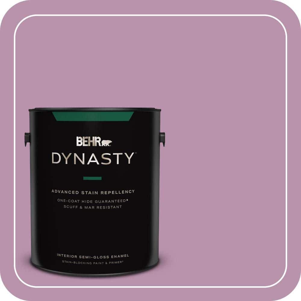 BEHR DYNASTY 1 gal. #680D-5 Bed of Roses Semi-Gloss Enamel Interior Stain-Blocking Paint & Primer