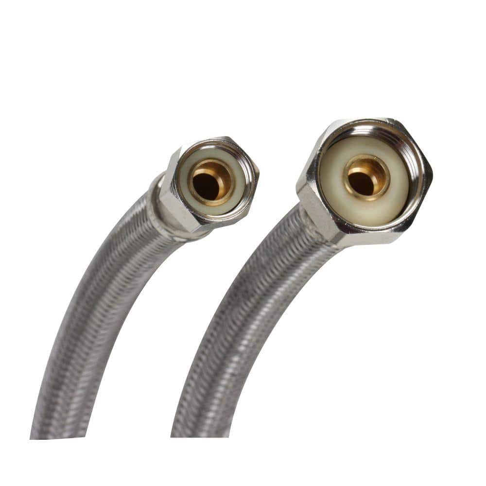 Fluidmaster Universal 16 in. Length Braided Stainless Steel Faucet Connector (3)