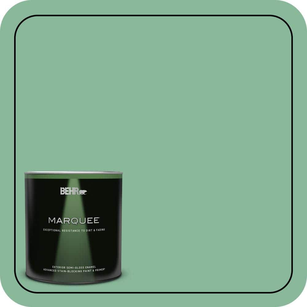 BEHR MARQUEE 1 qt. #470D-4 Garden View Semi-Gloss Enamel Exterior Paint & Primer