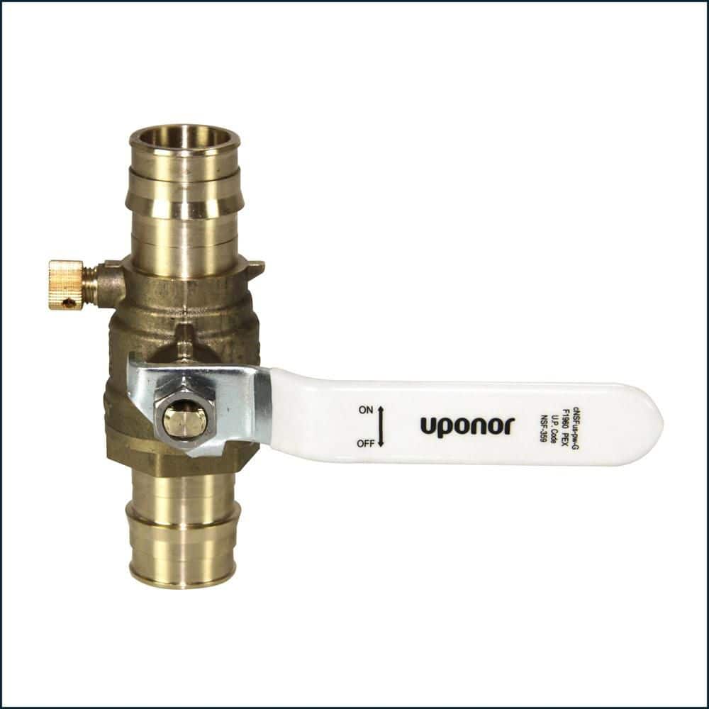 Uponor ProPEX PEX-A Expansion Barb Lead-Free Brass Full-Port Stop and Drain Ball Valve (3)