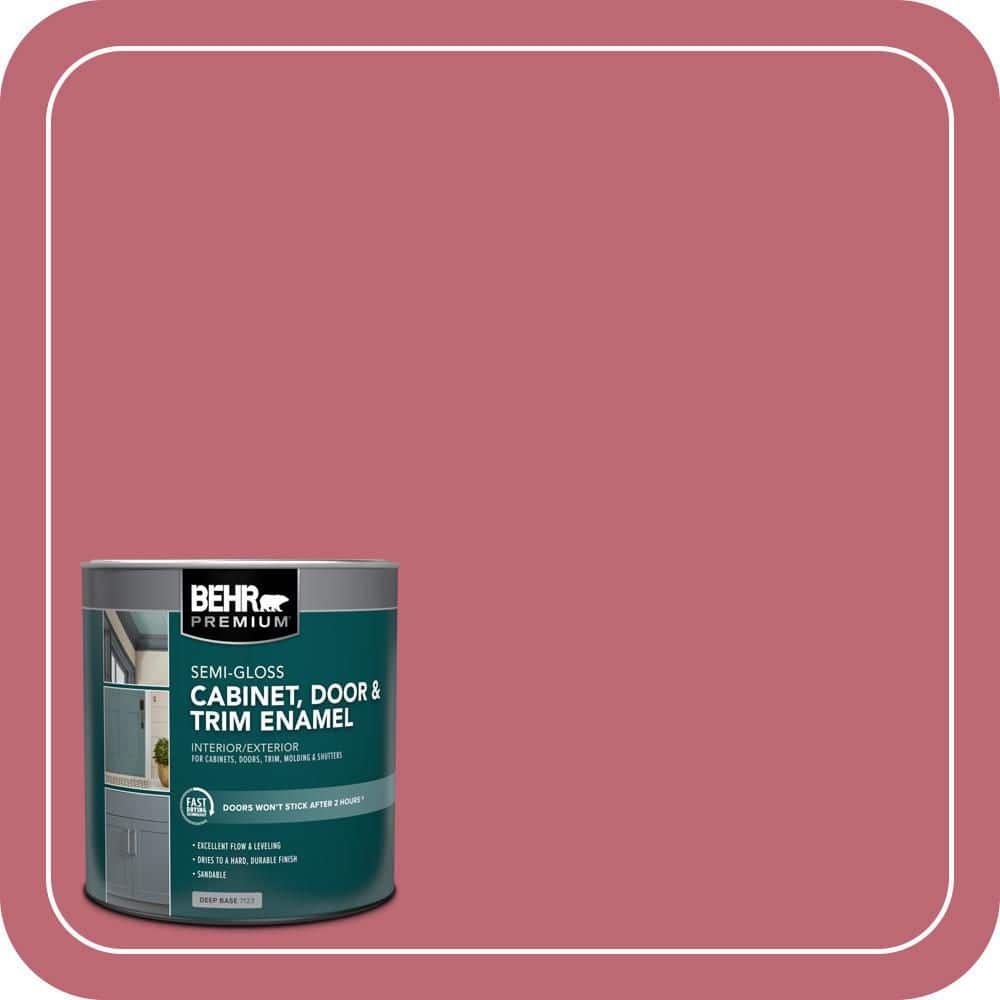 BEHR PREMIUM 1 qt. #M140-5 Cherry Fizz Semi-Gloss Enamel Interior/Exterior Cabinet, Door & Trim Paint (1)